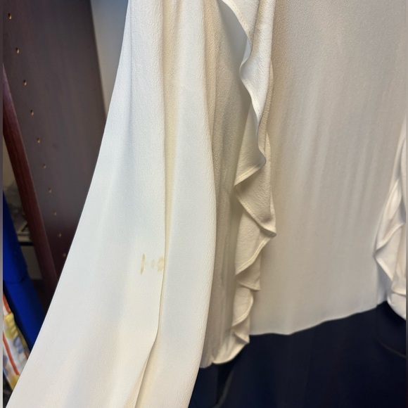 White Ruffled Blouse Romper - Picture 5 of 5